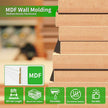 Art3d 8 Pack, 8 ft Each (64 ft Total) MDF Baseboard Wall Molding Trim, Skirting Board Panels, 4.17 in. High, Paintable, Warp-Resistant, Easy Installation for Living Room, Bedroom and Office (White)
