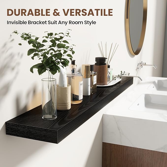 24 Inch Floating Shelves for Wall 2 Pack, 24