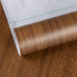 TOTIO Brown Wood Grain Contact Paper Thick Walnut Wood Wallpaper Peel Stick 32x315inch Walnut Wood Look Wall Paper Rolls Removable Adhesive Waterproof Decoration Countertop Table Counter Vinyl Wrap
