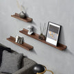 12 Inch Floating Shelves Wall Mounted, Rustic Wall Shelves for Decor and Storage, Solid Walnut Wood Shelf, Picture Ledge for Bedroom/Bathroom/Living Room/Kitchen, Walnut Color, 12*4*1.5 (1 Pack)