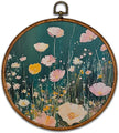 KSDUT Retro Aesthetic Floral Green Wall Art Decor - Botanical Neutral Mid Century Modern Wall Art Canvas Frame Hanging Prints, Vintage Landscape Round Wall Art Decor for Home Decorations 10