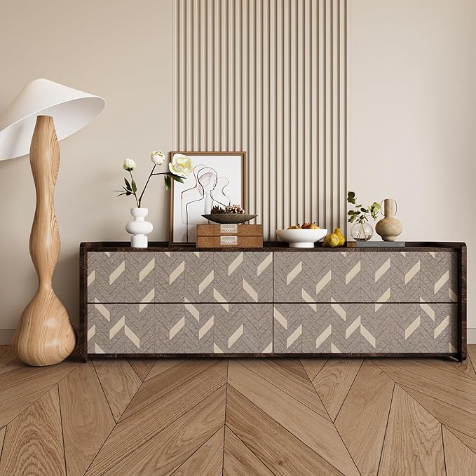 Herringbone Peel and Stick Wallpaper Geometric Wallpaper Boho Contact Paper for Cabinets Stripe Wallpaper for Bedroom 16''×354'' Adhesive Removable Waterproof Wall Paper for Bathroom Laundry Room
