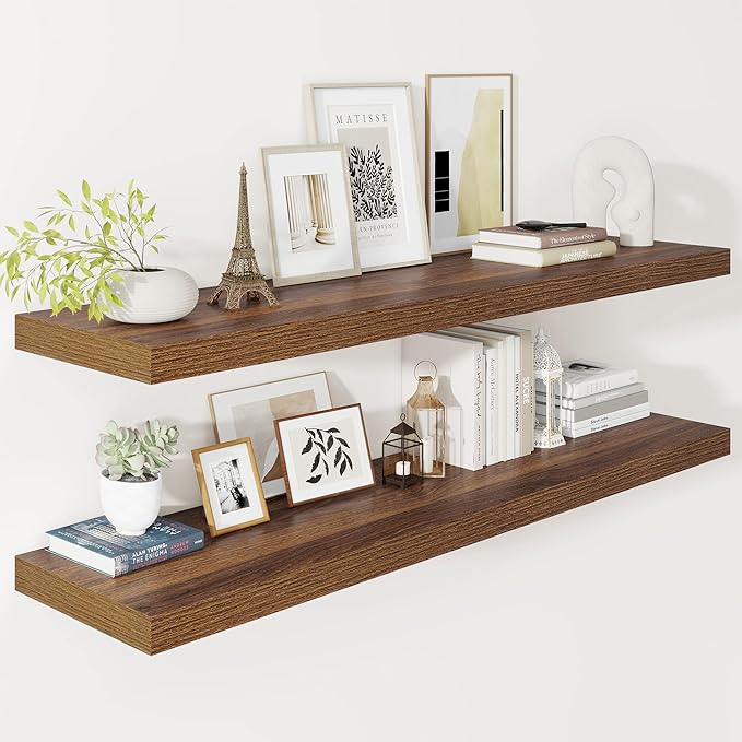 Vivelove Wide Floating Shelves for Wall 12 Inch Deep, 47.2