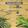 Art3d Natural Bamboo Wall Panel for Interior Wall Decor, Renewable Pole Wrap Wainscoting Paneling for Wall Ceiling Furniture Cabinet Office, 48 x 96 Inch - Light Burned