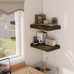 12 Inch Deep Floating Shelves, 16 x 12 Floating Shelf for Books, Rustic Wood Deep Wall Shelves for Home Storage & Display, 2