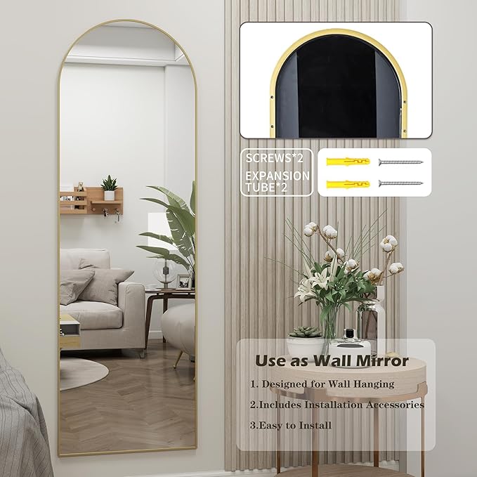 Door Mirror, Arched Full Length Mirrors Over The Door, 16