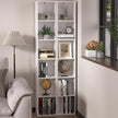 White Cube Shelf, 6 Cube Storage Organizer, 6-Tier Cube Storage Shelf, Freestanding Low Bookcase for Living Room Decor, Bedroom Clothes, Kids Toys & Home Office