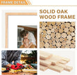 12x16 Picture Frame,OAK Wood Photo Frame 8.5x11 with Mat or 4x6 with 4 Mat with Perspex Glass for Vertical or Horizontal Wall Display for Photo, Christmas Gift,Set of 3