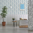 Wudnaye Blue Floral Peel and Stick Wallpaper Blue and White Contact Paper 17.7in×196.8in Vintage Floral Self Adhesive Wallpaper Navy Removable Tulip Wall Paper Waterproof for Bathroom Farmhouse Decor