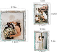 LUCKYLIFE Picture Frame Set 10-Pack, Gallery Wall Frame Collage with 8x10 5x7 4x6 Frames in Distressed White Finishes
