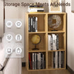 3 Cube Storage Organizer,Cube Shelf，3 Tier Cube Low Bookcase Freestanding Storage Display Organizer, Three-Cubes Open Shelf Bookshelf for Home Office (Oak, 3-Cube)