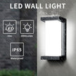 Wrasse Porch Lights Outdoor Waterproof 2000LM 20W Modern Exterior Neutral White Lighting Fixtures 6500K Black Outdoor Light Wall Mount Sconce Wired for House/Garage Front Door Outside