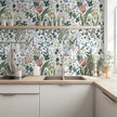 Peel and Stick Wallpaper Vintage Wall Paper White Floral Contact Paper Removable Wallpaper 17.3