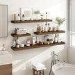 40 Inch Floating Shelves, 3D Textured Wood Grain, 40