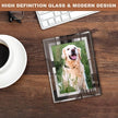 IZIDDO 4x6 Picture Frames Set of 4, Silver Mirror Glass Photo Frame for Tabletop Display, Gift Picture Frame, Horizontally or Vertically