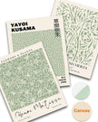 HesenDot Matisse Sage Green Wall Art Set of 3,William Morris Wall Art Decor,12x16IN Truly Quality Canvas Wall Art Pictures,Yayoi Kusama Print, Unframed Fabric wall art,Art poster decoration for