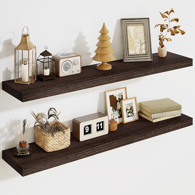 Solid Wood Floating Shelves for Wall 36