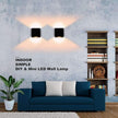 Lightess Indoor Wall Sconce Dimmable 10W, Modern LED Wall Lamp Black, Up Down Wall Mount Lights Mini Metal for Living Room Bedroom Hallway Decor, Warm White, O1185TP