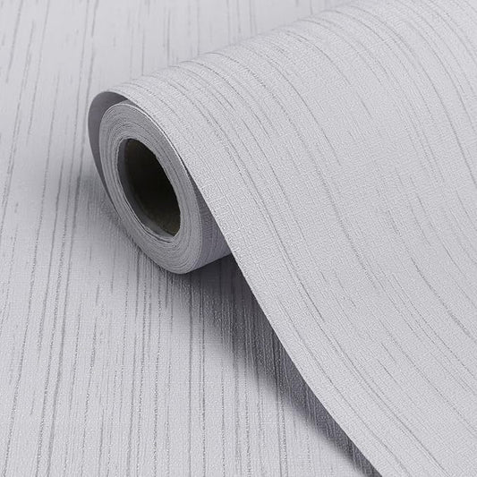 White Grasscloth Peel and Stick Wallpaper Textured Self-Adhesive Contact Paper A Set of 47" X 120" Linen Grasscloth Removable Wallpaper for Cabinets Counter Top Liners