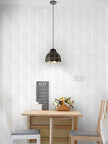 Safiyya Peel and Stick Wallpaper Geometric Contact Paper Light Grey Modern Wall Paper Boho Self Adhesive Removable Wallpaper for Bedroom Vinyl Rolls 17.3