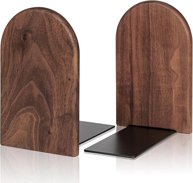 Book Ends,1 Pair Bookends Wood Book Ends Universal Economy Bookend