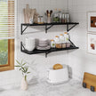Black Deep Floating Shelves for Wall,36