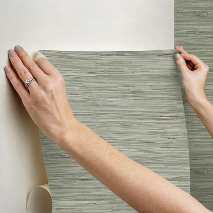 NuWallpaper Green Grassweave Peel and Stick Wallpaper, NUS4993