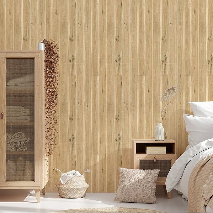Yun-aeon Realistic Wood Peel and Stick Wallpaper 17.7