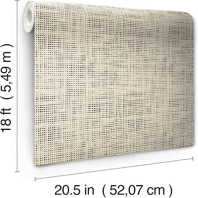 NuWallpaper Laos Ivory Peel and Stick Wallpaper, NUS6196