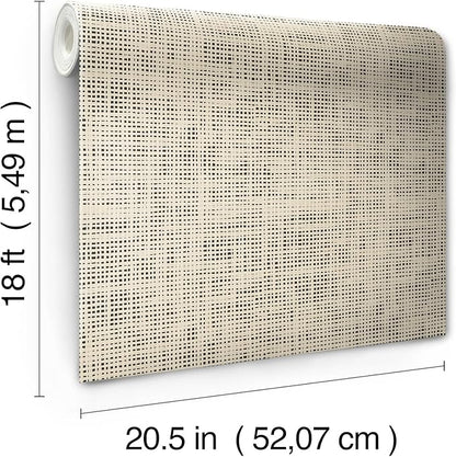 NuWallpaper Laos Ivory Peel and Stick Wallpaper, NUS6196