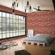 Abyssaly Brick Wallpaper Peel and Stick Red Brick Contact Paper for Bedroom 17.7