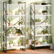 Shintenchi 2-Tier Bookshelf: Tall Industrial Bookcase for Living Room/Home/Office, Modern Book Holder with Storage Rack Shelves - White