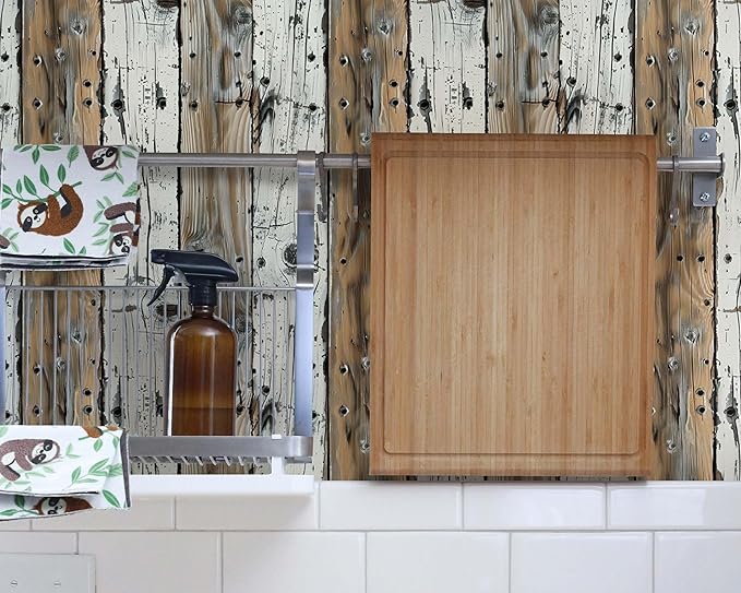 FLFK Shiplap Wallpaper Peel and Stick Removable Wood Wallpaper 16