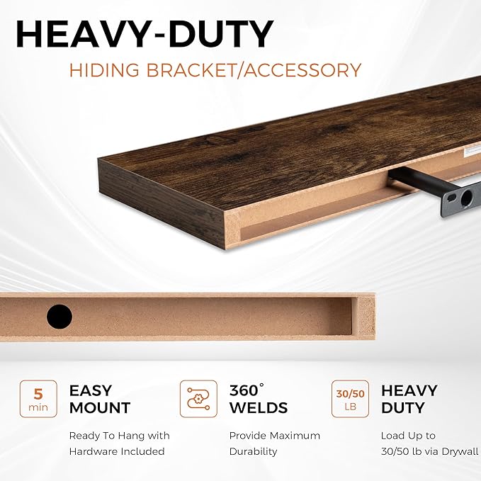 Fun Memories Floating Shelves for Wall, 30