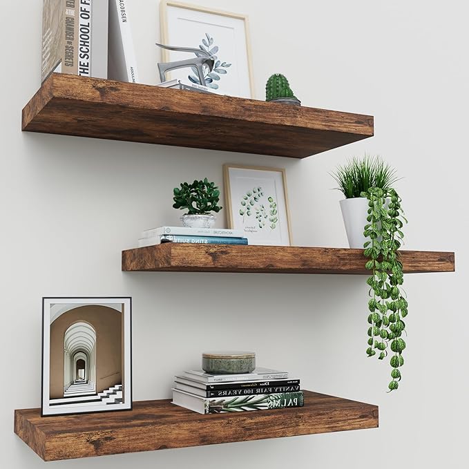 Floating Shelves for Wall Set of 3, 16