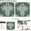 FunStick Damask Wallpaper Peel and Stick Vintage Green Victorian Wallpaper Removable Antique Dark Floral Wall Paper for Bathroom Waterproof Beige Damask Contact Paper for Walls Cabinets 17.5