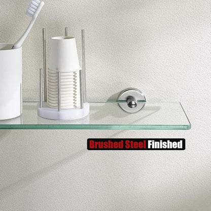 JQK Bathroom Glass Shelf, TGS101L16-BN