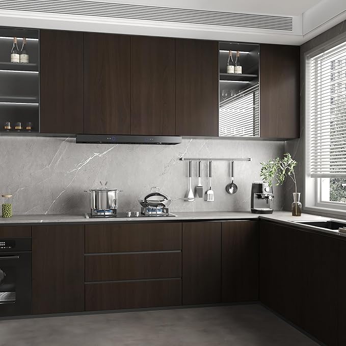 Wood Grain Wallpaper Dark Peel and Stick Wallpaper Waterproof Faux Wood Contact Paper Self Adhesive Wall Paper Wood Vinyl Wrap for Countertop Kitchen Cabinets Desk Table Shelf Liner 16
