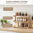 Spice Rack,Seasoning Organizer,Spices Rack Organizer,3-Tier Organizer Shelf for Kitchen Countertops.