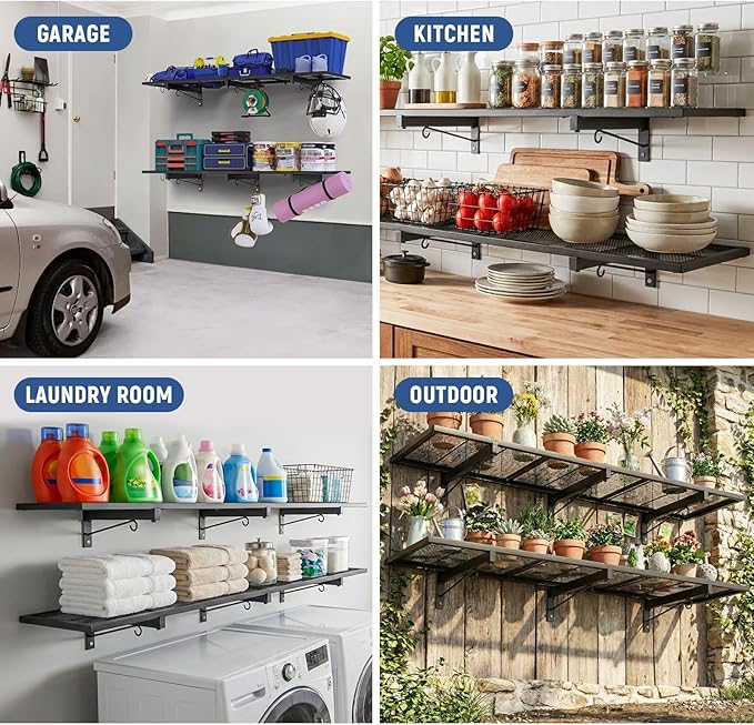 Garage Wall Shelf, Heavy Duty Garage Shelving, 46