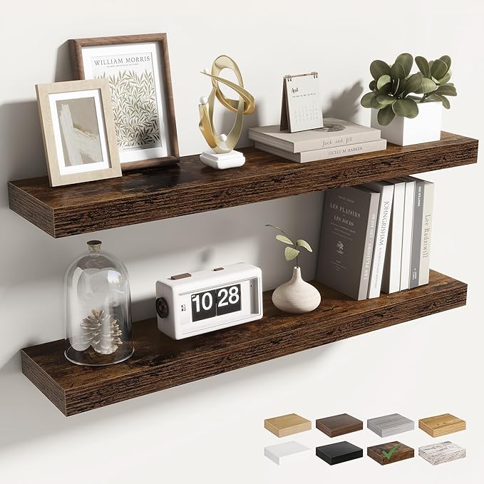 30 Inch Floating Shelves for Wall 2 Pack, 30