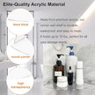 Acrylic Corner Shelves, Adhesive Shelf, Shower Caddy Organizer for Home Decor,Clear Shower Shelf,No Drilling Wall Mounted Bathroom Shelves (Clear 10 inch 1 set)