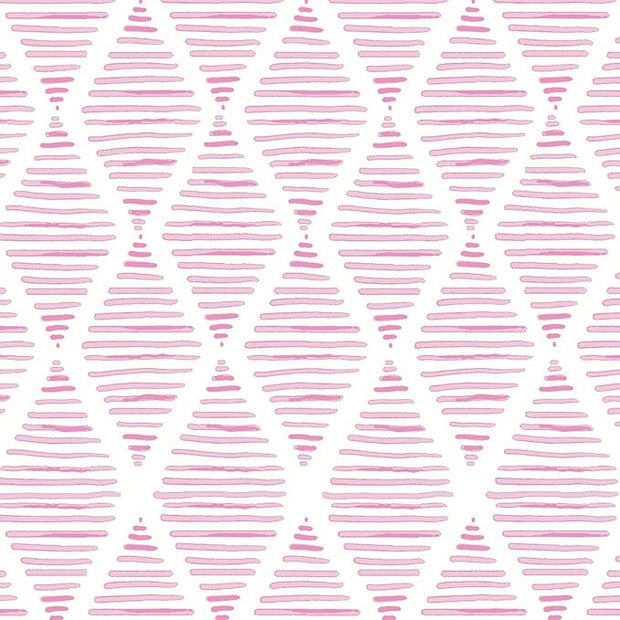 Modern White and Pink Peel and Stick Wallpaper Stripe Diamond Wallpaper Vinyl Waterproof Contact Paper Shelf Paper Drawer Liner Roll for Bedroom Living Room 17.7"x1200"