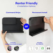 WallShelfie Bedside Wall Organizer & Dorm Decor - Dorm Room Essential, Floating Bedside Shelf Wall Mount Organizer, Remote Control Holder, Cool Teen Girls Trendy Stuff, Room Organization (Black)