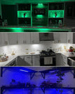 SZOKLED Under Cabinet Lighting Rechargeable 48-LED Wireless Under Cabinet Lights Remote, Kitchen Counter Lights Closet Lights RGB Perfect for Indoor Pantry Display Shelf 15 Color Changing(6 Packs)