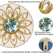 Mirror Wall Decor Gold Mirrors for Wall Metal Sunburst Mirrors Home Decoration Wall Art Decorative Mirror Suitable for Living Room Bedroom Entrance Set of 3