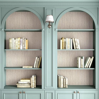 CRE8TIVE Large Size 24"x354" Cream White Grasscloth Peel and Stick Wallpaper Textured Grass Cloth Wallpaper Removable Self Adhesive Linen Fabric Wall Paper Vinyl Contact Paper for Cabinets Shelves