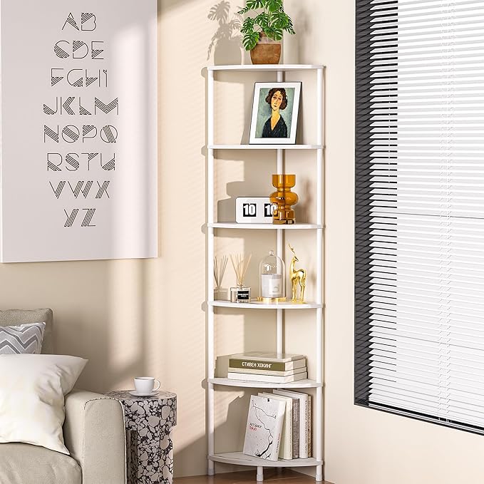 6 Tier Corner Shelf Stand, 54.4