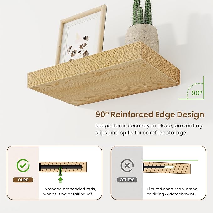 16in Floating Shelves for Wall, 16