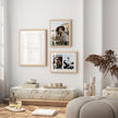 puthiac 8.5x11 Solid Oak Wood Picture Frame, Fits 2Pcs 5x7 with Mat or 8.5x11 Without Mat, Wall or Tabletop Display with Stand, Vertical or Horizontal, Plexi Front, 1 Pack, Natural Oak